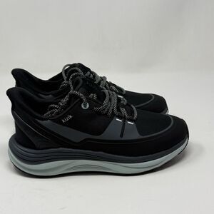 Kizik London All Terrain Sneakers Womens 7.5 Black Nylon Slip In Handsfree Shoes